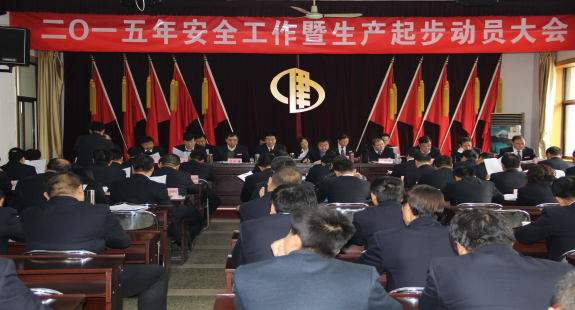 集團公司召開2015年企業(yè)安全工作暨生產(chǎn)起步動員大會