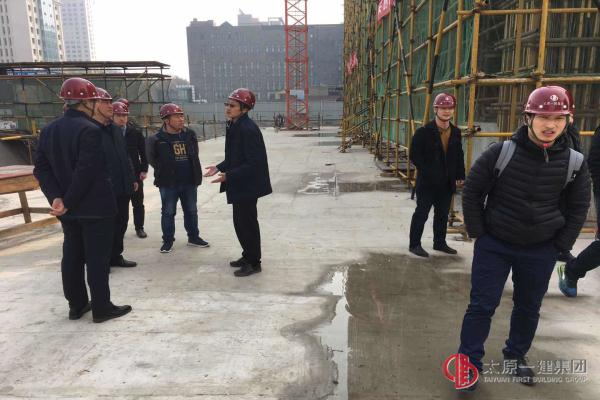 中建三局蒞臨二分公司泰倫特項目施工現場考察調研